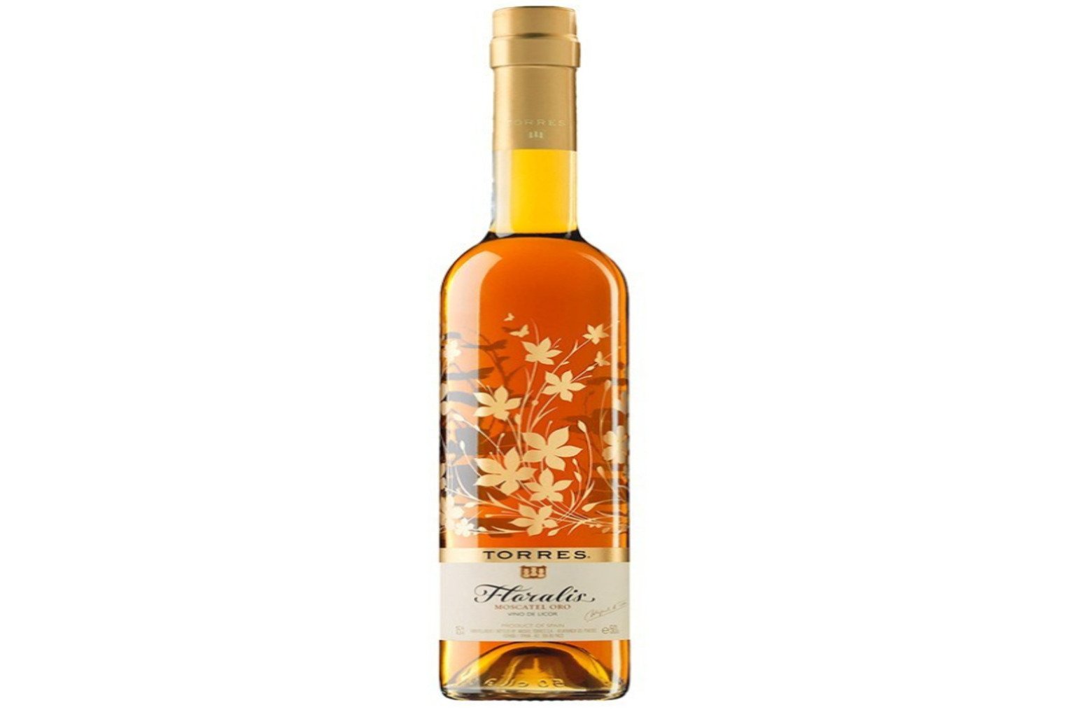 Floraris Moscatel Oro servido como vino dulce de postre