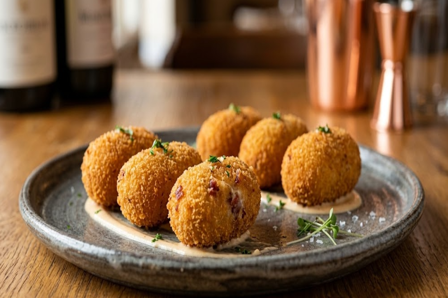 Entrantes con croquetas caseras de cocido o jamón ibérico