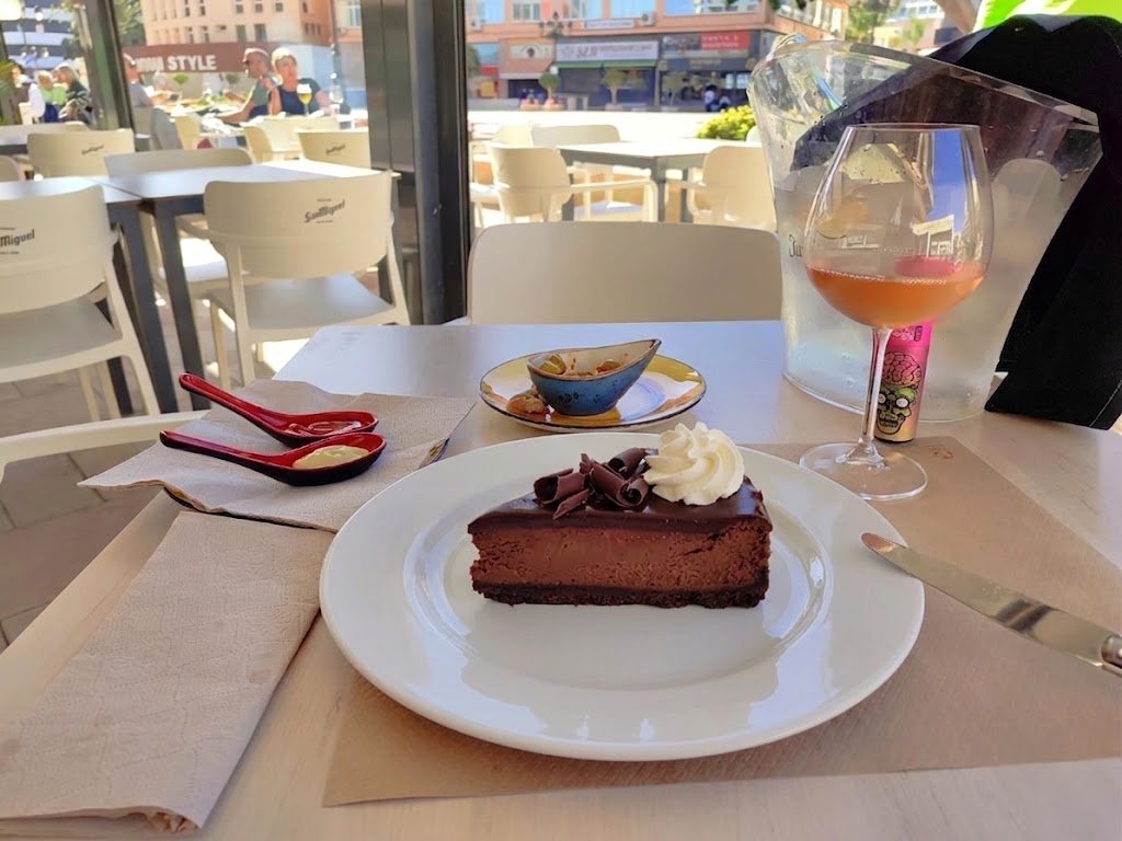 Postres con tarta de queso y chocolate